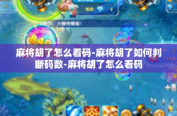 麻将胡了怎么看码-麻将胡了如何判断码数-麻将胡了怎么看码