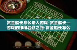 赏金船长怎么进入游戏-赏金船长—游戏的神秘启航之路-赏金船长怎么进入游戏