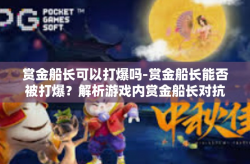 赏金船长可以打爆吗-赏金船长能否被打爆？解析游戏内赏金船长对抗策略-赏金船长可以打爆吗